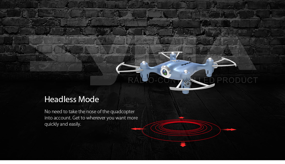 SYMA X21W Mini RC Quadcopter RTF WiFi FPV 0.3MP Camera / Altitude Hold / G-sensor Mode