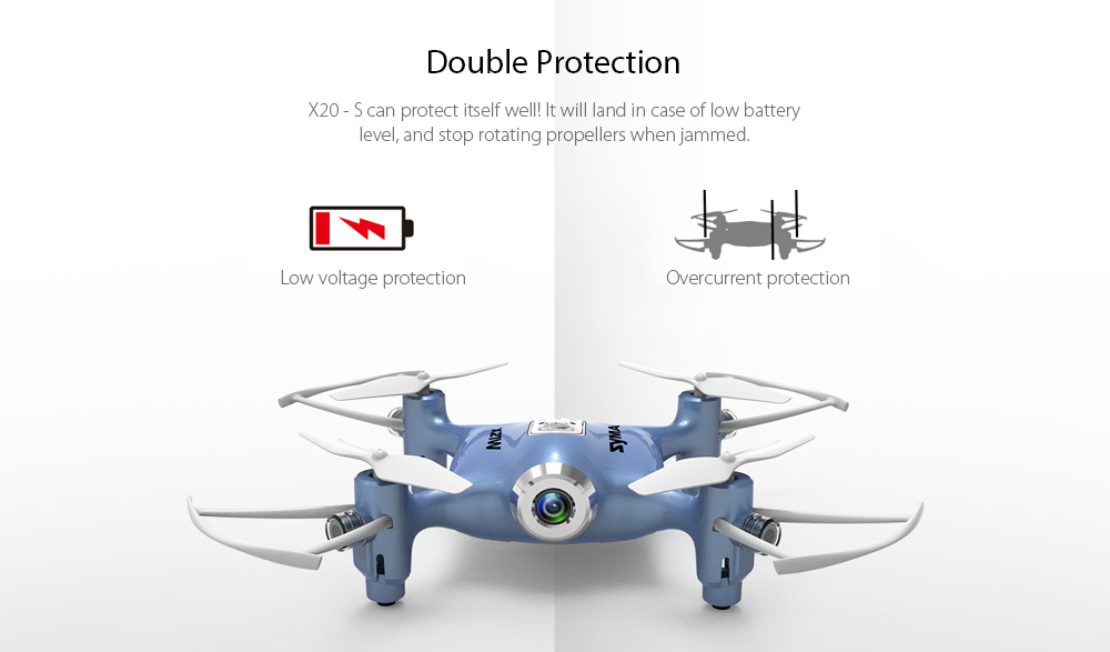 SYMA X21W Mini RC Quadcopter RTF WiFi FPV 0.3MP Camera / Altitude Hold / G-sensor Mode