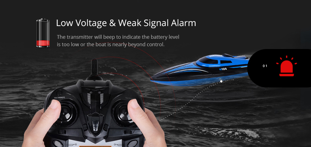 Skytech H100 2.4GHz 4-channel High Speed Boat with LCD Screen Transmitter