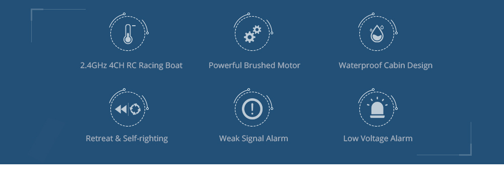 Skytech H100 2.4GHz 4-channel High Speed Boat with LCD Screen Transmitter