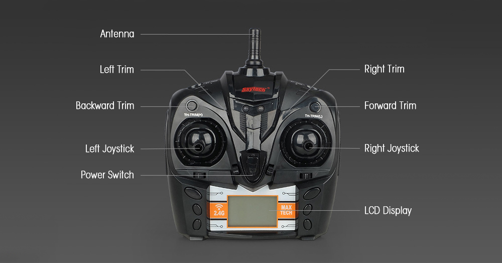 Skytech H101 2.4GHz 4-channel High Speed Boat with LCD Screen Transmitter Skytech H101 2.4GHz 4-channel High Speed Boat with LCD Screen Transmitter