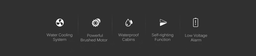 FeiLun FT010 2.4G RC Racing Boat 35km/h with Built-in Cooling System Righting Function FeiLun FT010 2.4G RC Racing Boat 35km/h with Built-in Cooling System Righting Function