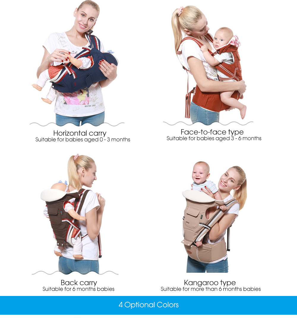 Breathable Baby Carrier Infant Kids Waist Stool Backpack Pouch Wrap
