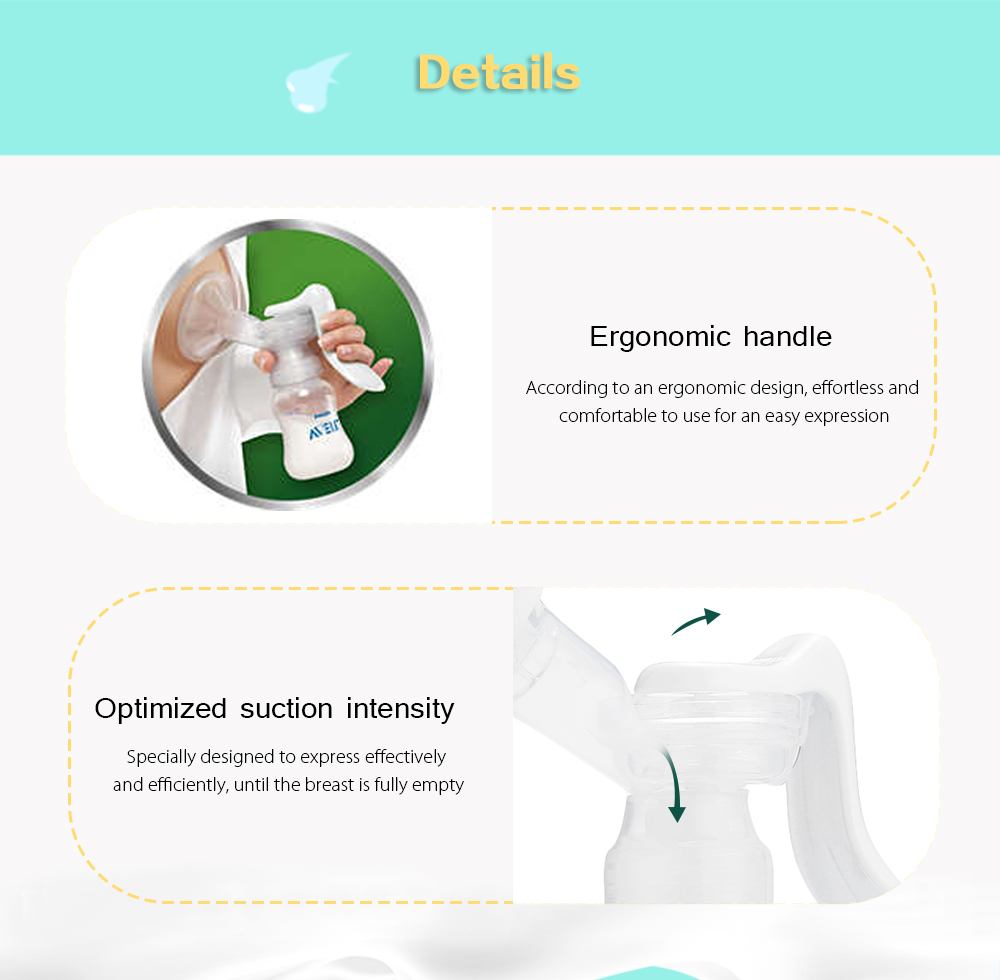 Avent Manual Breast Pump PP Baby Breastfeeding Milk Bottle Avent Manual Breast Pump PP Baby Breastfeeding Milk Bottle