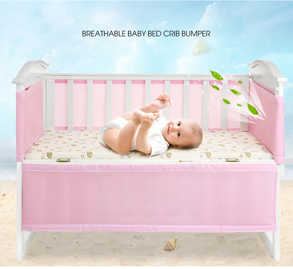 Baby Bed Crib Bumper Breathable Infant Kids Bedding Set