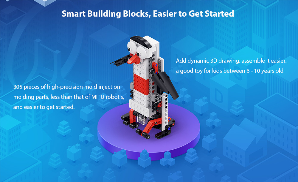 Xiaomi MITU Smart Building Blocks Robot APP Control / Programming / Variety Models Xiaomi MITU Smart Building Blocks Robot APP Control / Programming / Variety Models