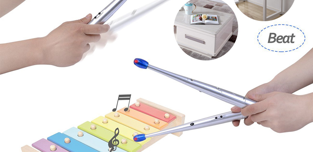 Electric Drum Stick with Light Rhythm Background Melody Toy Gift 1 Pair Electric Drum Stick with Light Rhythm Background Melody Toy Gift 1 Pair