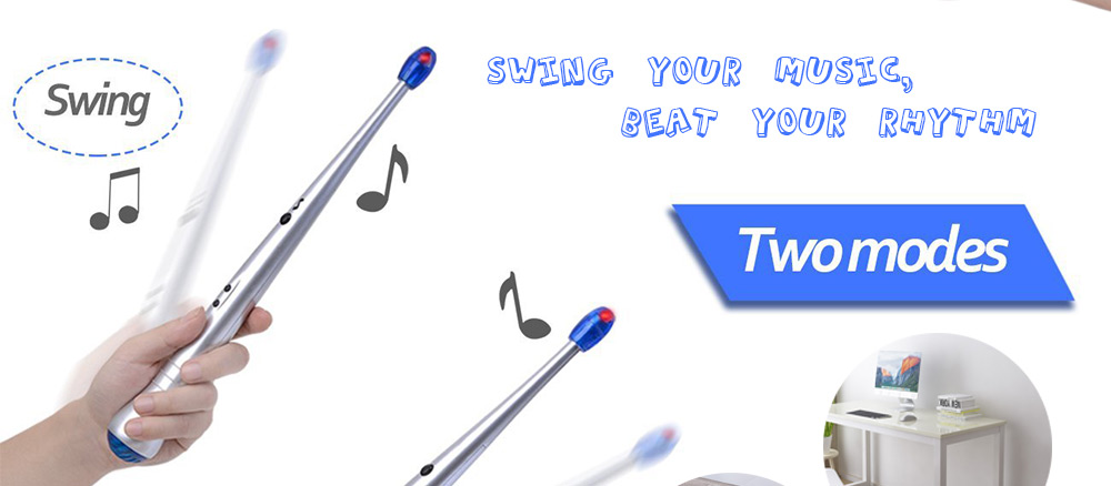 Electric Drum Stick with Light Rhythm Background Melody Toy Gift 1 Pair Electric Drum Stick with Light Rhythm Background Melody Toy Gift 1 Pair