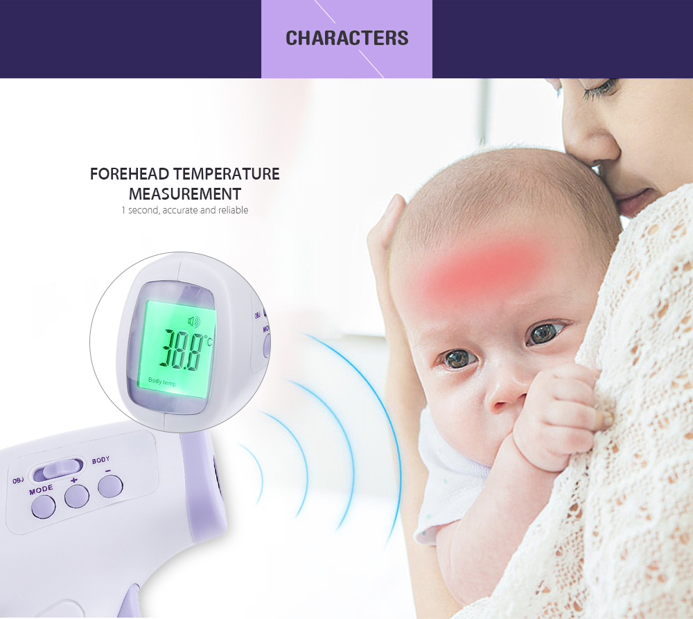 guucy Multi-purpose Infrared Babies Thermometer Non-contact Forehead Body Digital Termometro