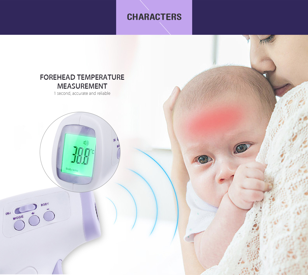 guucy Multi-purpose Infrared Babies Thermometer Non-contact Forehead Body Digital Termometro guucy Multi-purpose Infrared Babies Thermometer Non-contact Forehead Body Digital Termometro