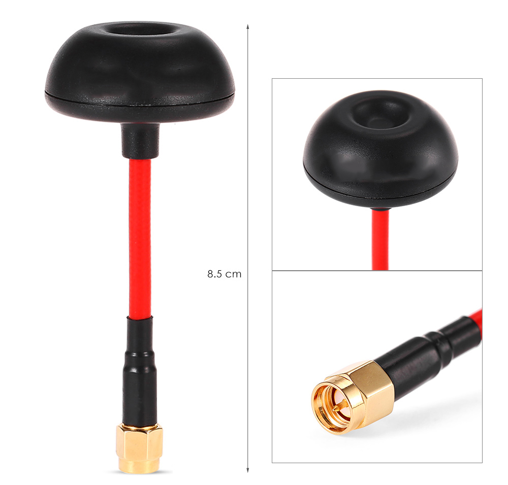 F - 02 10pcs 5.8G 5dBi FPV Mushroom Antenna for RC Racing Multicopters