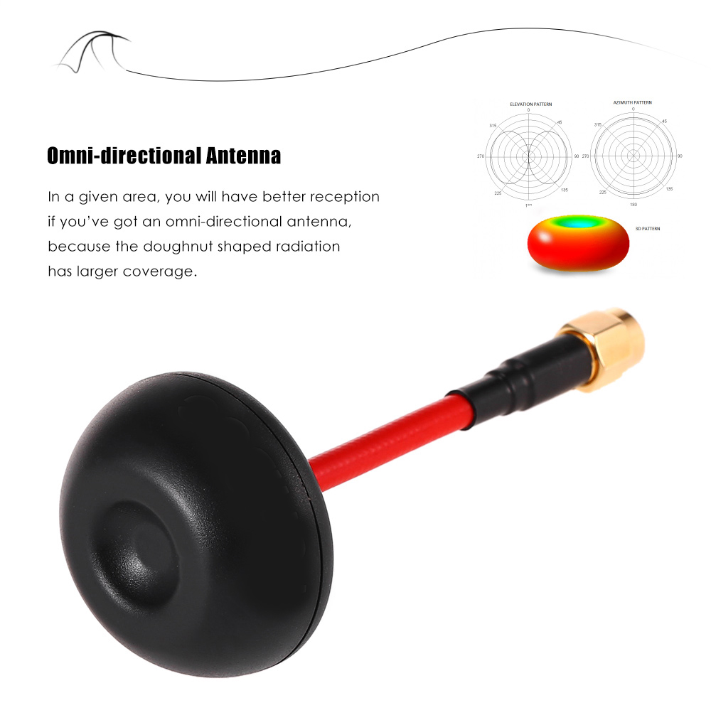 F - 02 5.8G 5dBi FPV Mushroom Antenna for Racing Multicopters