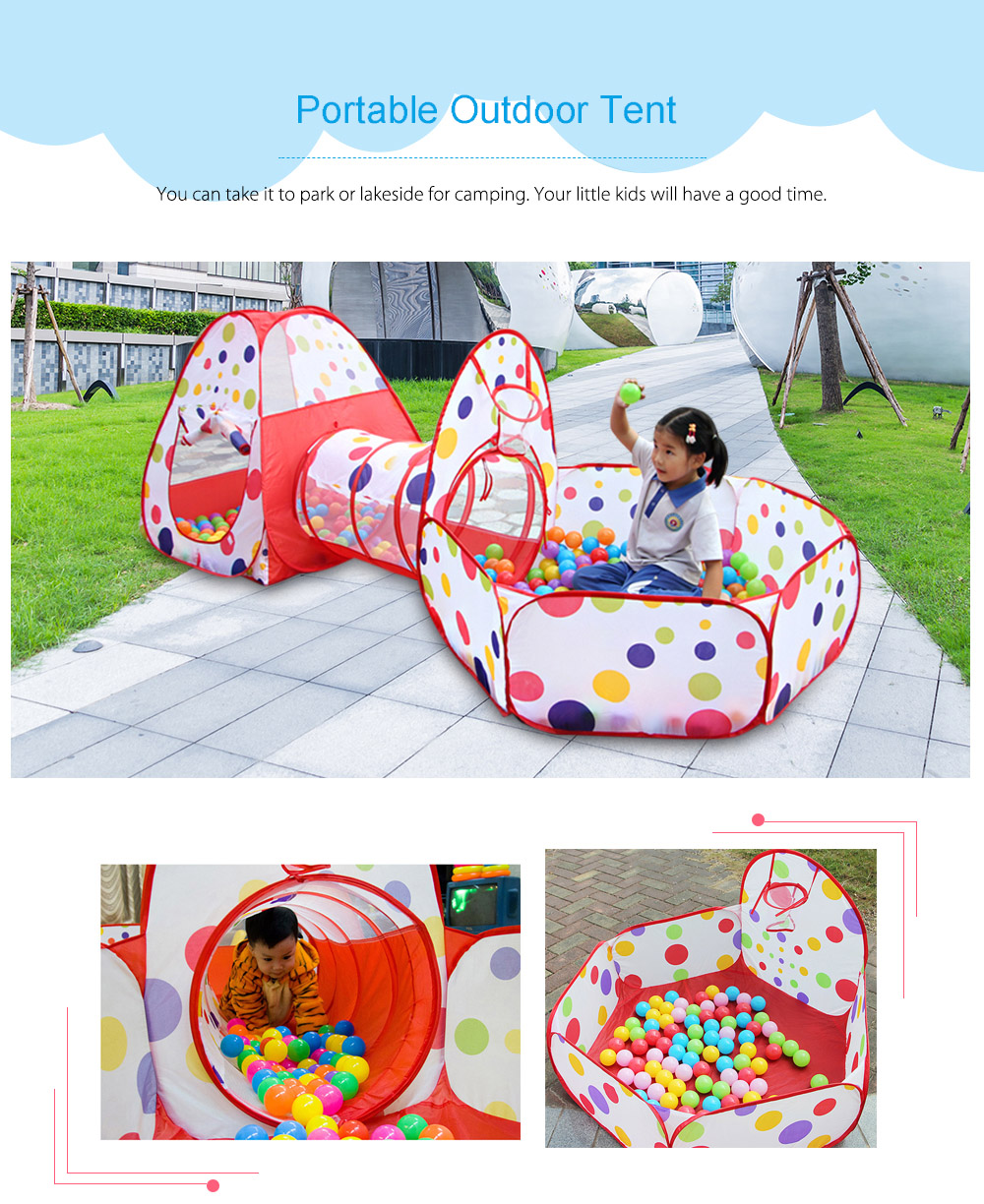 Portable Folding Pop Up Tunnel Basketball Tent Children Kids Play House Hut Portable Folding Pop Up Tunnel Basketball Tent Children Kids Play House Hut