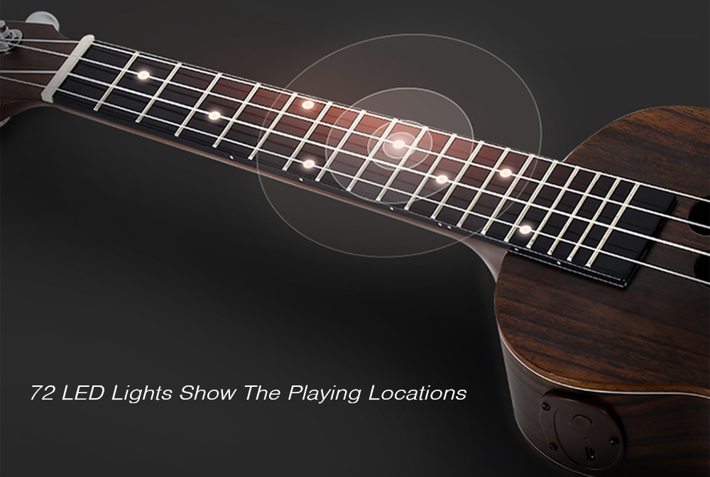 Populele S1 Smart 23 Inch Wooden Ukulele Small Guitar for Beginner Adults Populele S1 Smart 23 Inch Wooden Ukulele Small Guitar for Beginner Adults