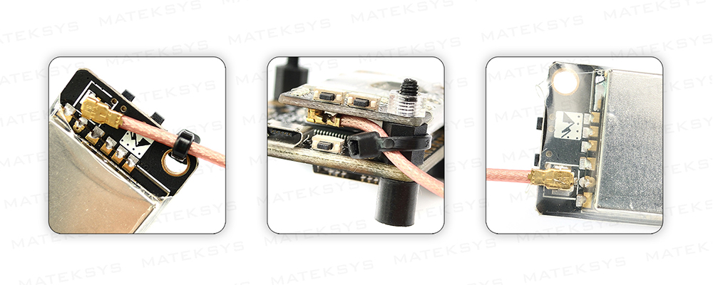 Matek Systems VTX - HV 5.8G 40CH 25/200/500mW Switchable Video Transmitte with 5V/1A BEC Output for RC FPV Racing Drone