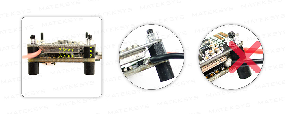 Matek Systems VTX - HV 5.8G 40CH 25/200/500mW Switchable Video Transmitte with 5V/1A BEC Output for RC FPV Racing Drone Matek Systems VTX - HV 5.8G 40CH 25/200/500mW Switchable Video Transmitte with 5V/1A BEC Output for RC FPV Racing Drone