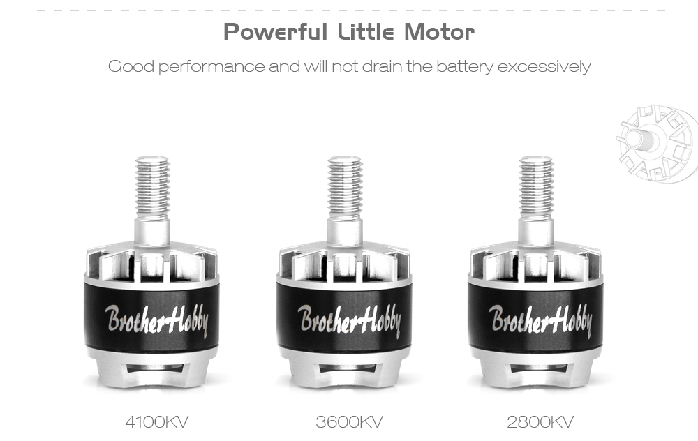 Brotherhobby Tornado T1 1407 2800 / 3600 / 4100KV 4S Racing Edition Brushless Motor for FPV Race