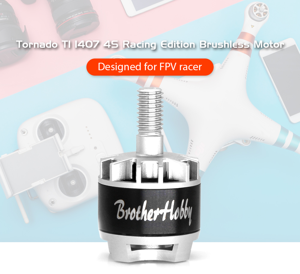 Brotherhobby Tornado T1 1407 2800 / 3600 / 4100KV 4S Racing Edition Brushless Motor for FPV Race