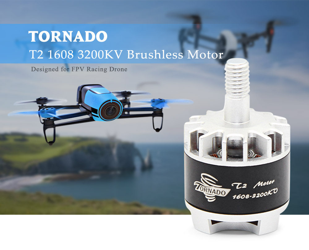 BrotherHobby Tornado T2 1608 3200KV 4S Brushless Motor for Multirotor RC FPV Racing Drone