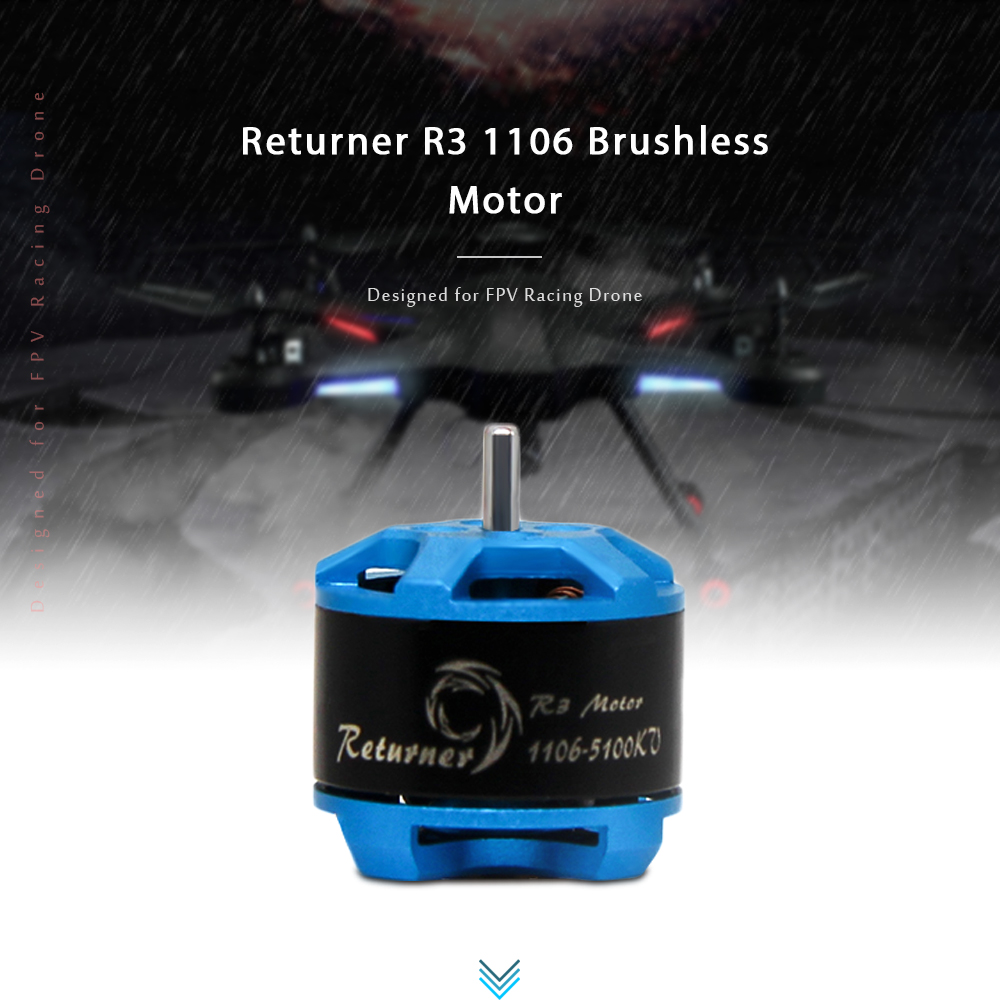BrotherHobby Returner R3 1106 5100 / 7100KV 2 - 3S Brushless Motor for FPV RC Drone