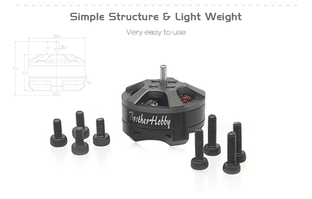 BrotherHobby Returner 1402 8100 / 9500KV 1 - 2S Brushless Motor for RC Drone FPV Racing BrotherHobby Returner 1402 8100 / 9500KV 1 - 2S Brushless Motor for RC Drone FPV Racing