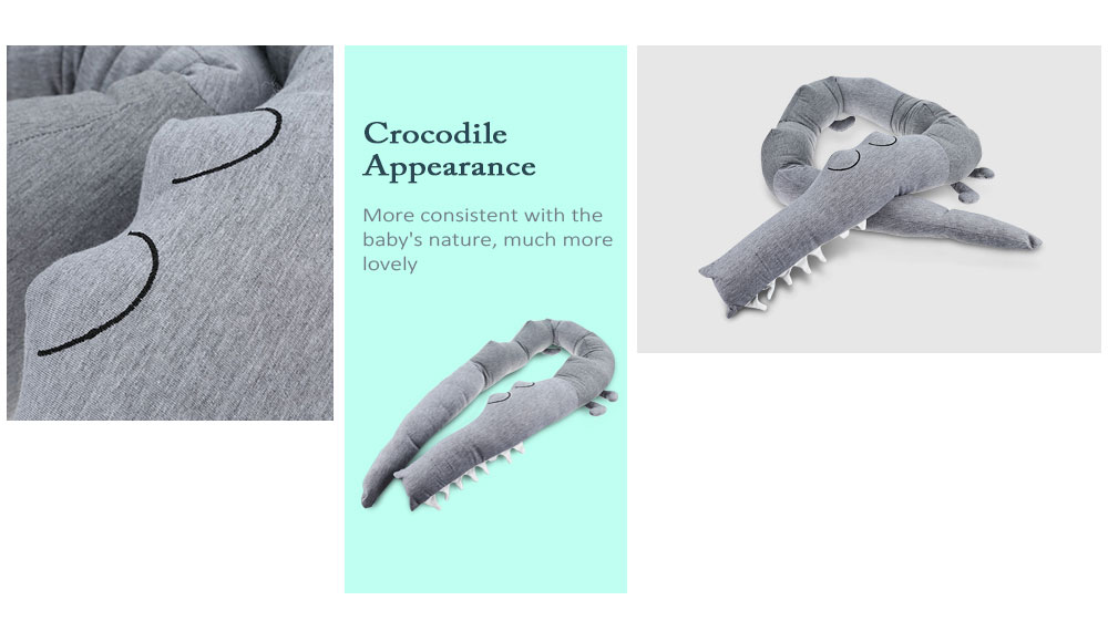 Children Crocodile Pillow Cushion Baby Infant Bed Crib Fence Bumper Decoration Toys Children Crocodile Pillow Cushion Baby Infant Bed Crib Fence Bumper Decoration Toys