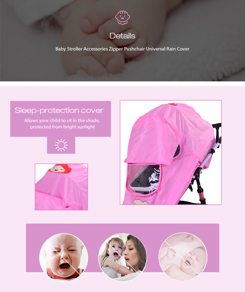 Baby Stroller Pushchair Pram Accessories Rain-proof Wind-proof Rain Cover for Outdoor Travel Baby Stroller Pushchair Pram Accessories Rain-proof Wind-proof Rain Cover for Outdoor Travel