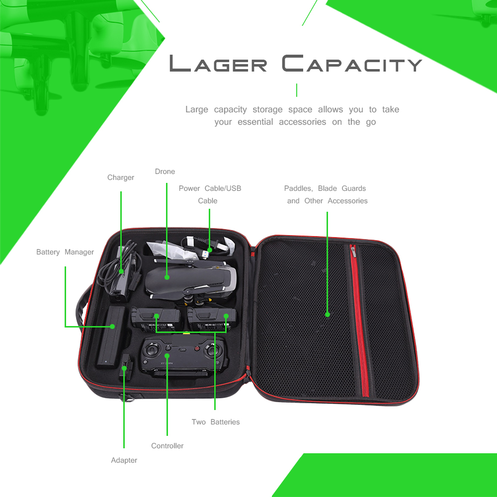 Portable Water-resistant Drone Accessories Shoulder Bag Handbag for DJI Mavic Air