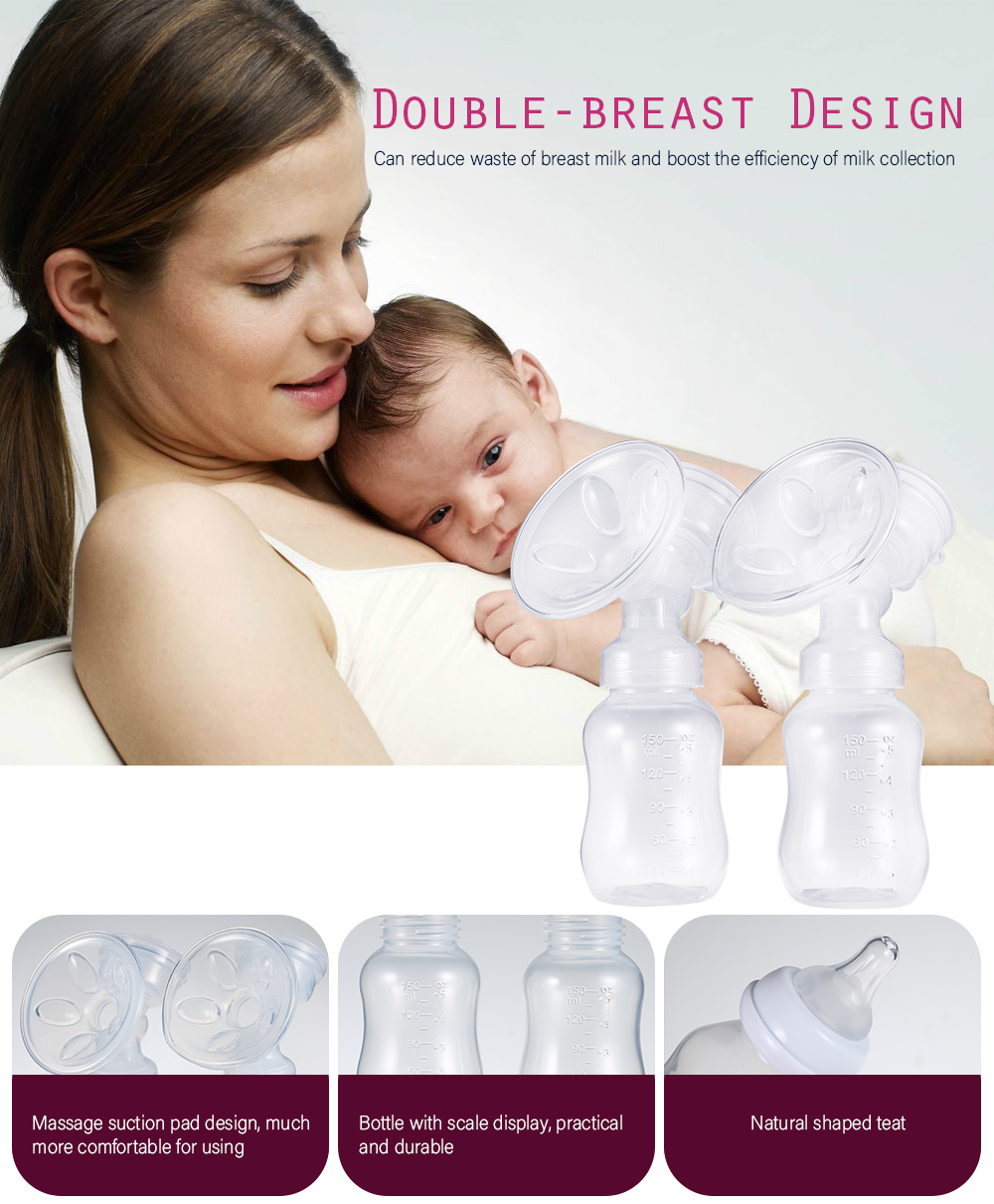 Electric Double-breast Pump Milking Machine