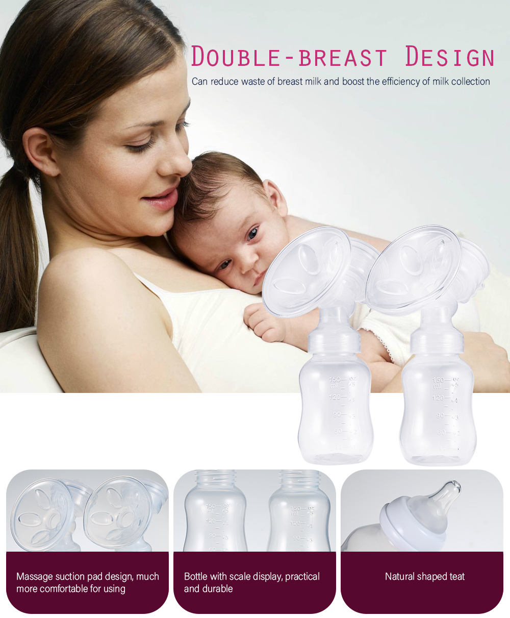 Electric Double-breast Pump Milking Machine Electric Double-breast Pump Milking Machine
