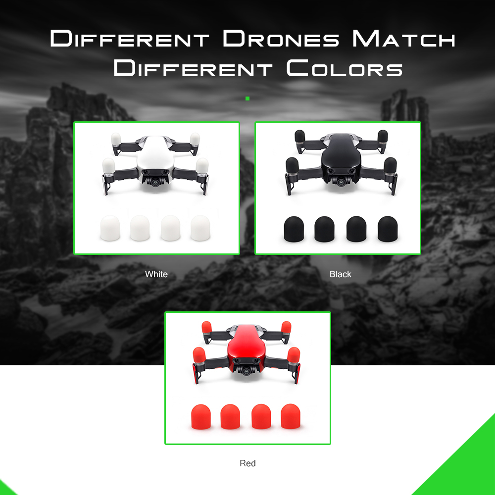 4PCS Silicone Motor Cover Protection Case Dust-proof Cap for DJI Mavic Air Drone