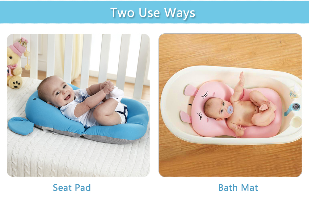 Lovely Baby Bath Mat Soft Newborn Seat Pad