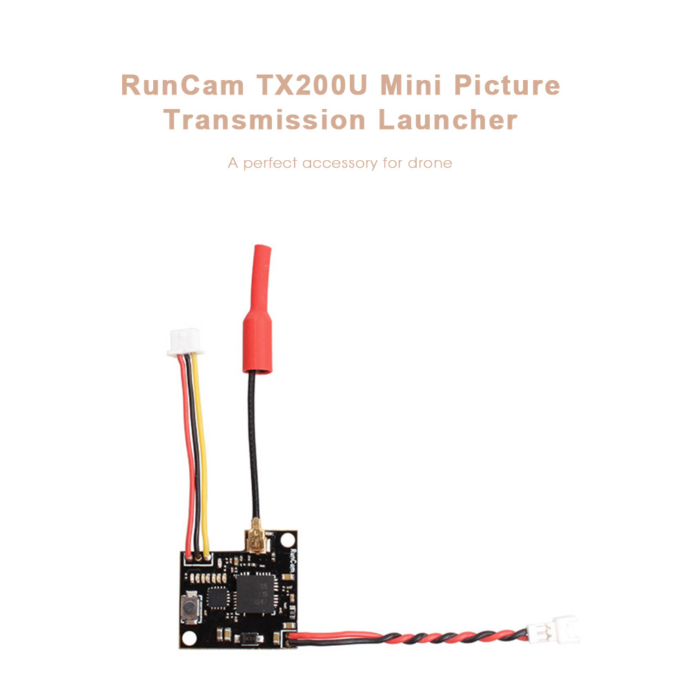 RunCam TX200U 5.8G Mini Picture Transmission Launcher BFCMS Control RunCam TX200U 5.8G Mini Picture Transmission Launcher BFCMS Control