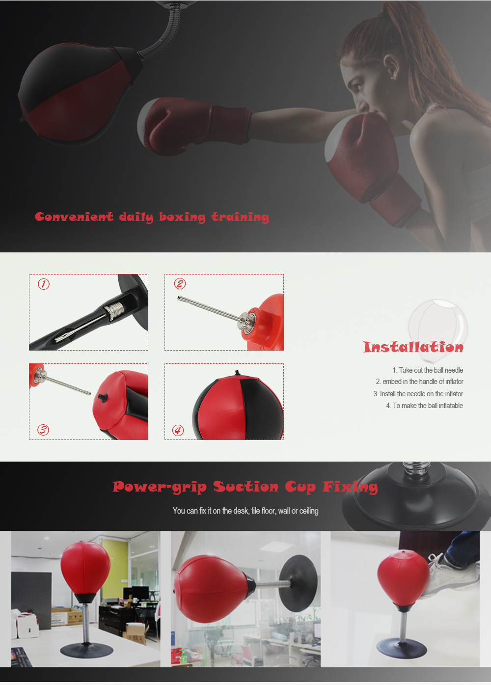 Desktop Punching Bag Adult Stress Relief Training Boxing Ball