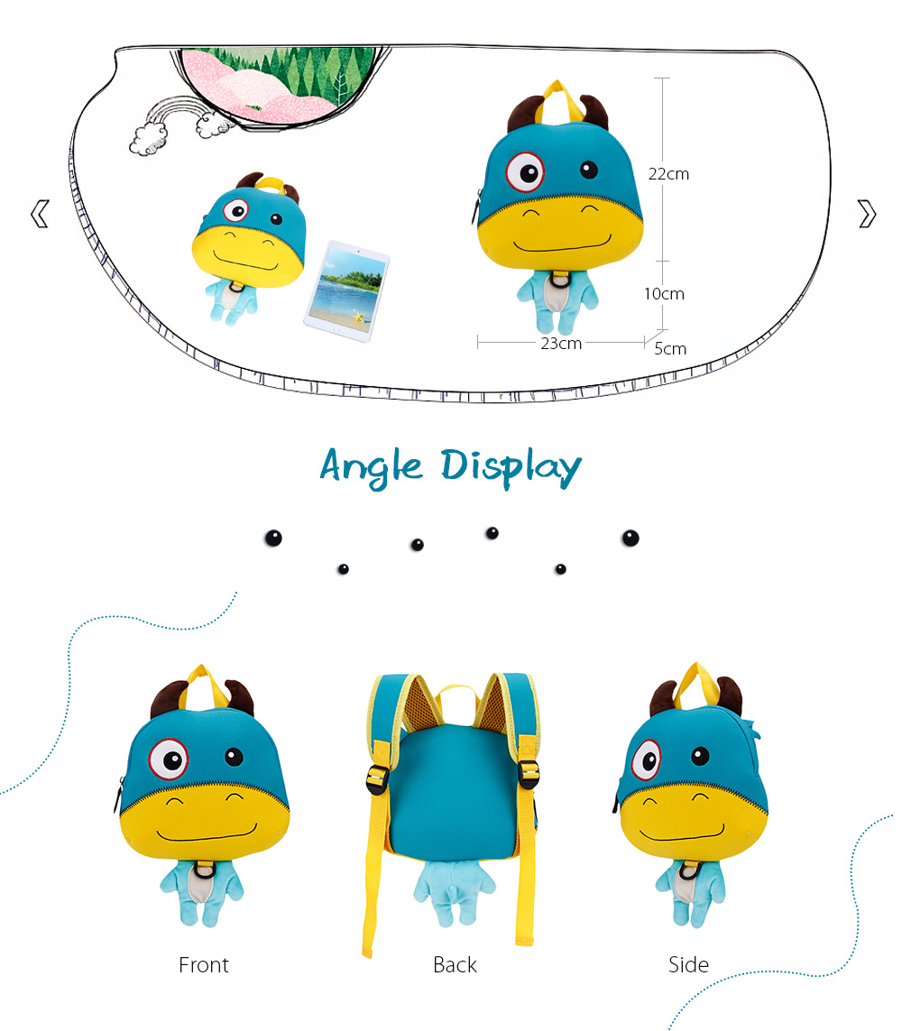 TOCHANG Cute Kids Backpack Kindergarten Anti-lost 3D Cartoon School Bag TOCHANG Cute Kids Backpack Kindergarten Anti-lost 3D Cartoon School Bag