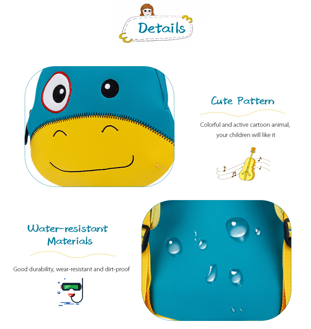 TOCHANG Cute Kids Backpack Kindergarten Anti-lost 3D Cartoon School Bag