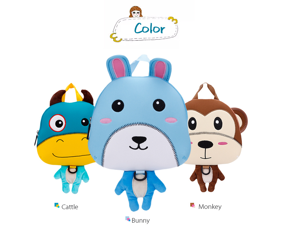 TOCHANG Cute Kids Backpack Kindergarten Anti-lost 3D Cartoon School Bag TOCHANG Cute Kids Backpack Kindergarten Anti-lost 3D Cartoon School Bag