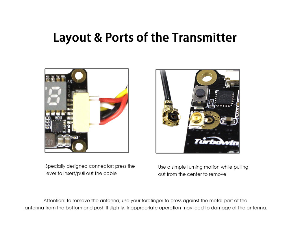 Turbowing Cyclops TX17128 0 / 25 / 200mW Figure Transmission Module