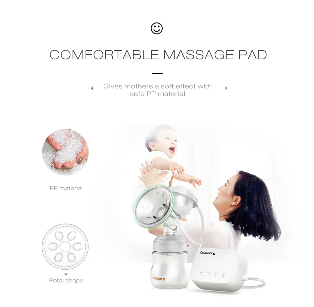 Cmbear ZRX - 0821 Electric Breast Pump USB BPA Free with Milk Bottle Baby Breastfeeding Cmbear ZRX - 0821 Electric Breast Pump USB BPA Free with Milk Bottle Baby Breastfeeding