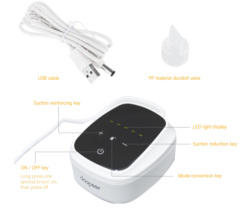Doopser Intelligent Electric Breast Pump Milking Machine Doopser Intelligent Electric Breast Pump Milking Machine