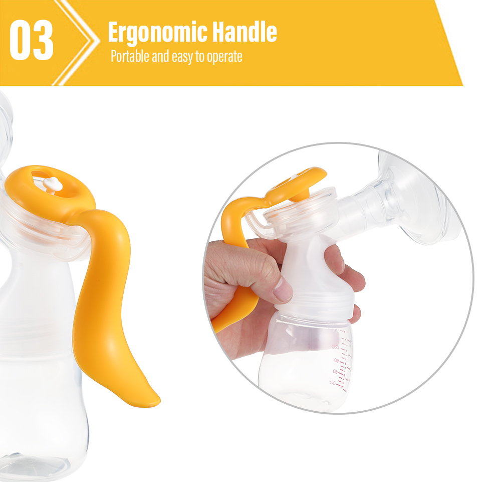 Doopser Manual Breast Pump BPA Free Baby Breastfeeding Milking Tool