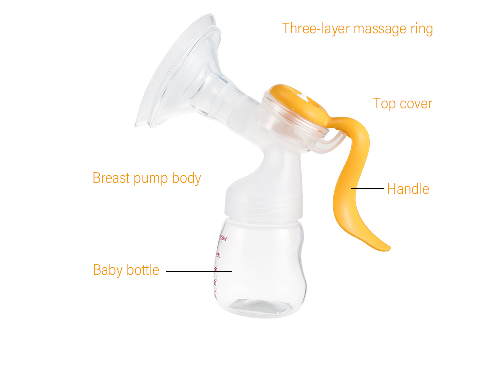 Doopser Manual Breast Pump BPA Free Baby Breastfeeding Milking Tool