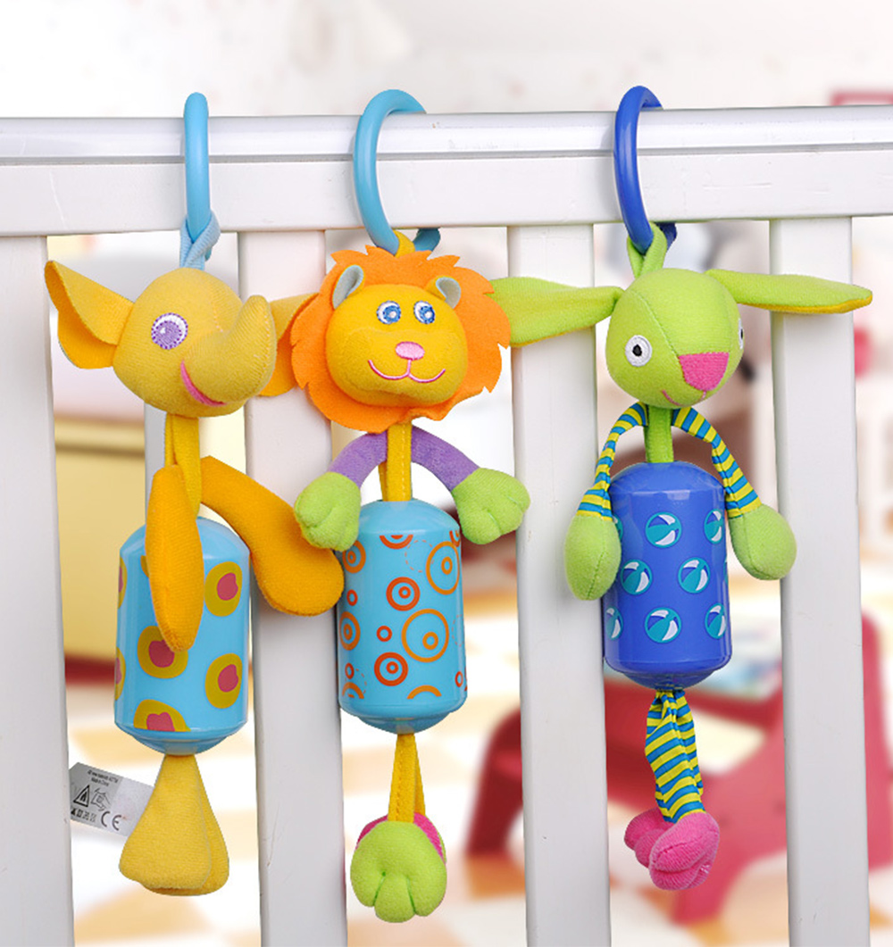 SOZZY Animal Shape Hanging Bell Wind Chimes Crib Stroller Rattle Toy