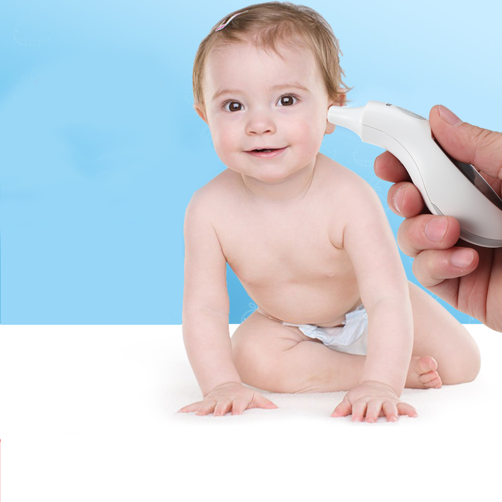 Infrared Ear Thermometer Body Temperature Measuring Device with LCD Screen Infrared Ear Thermometer Body Temperature Measuring Device with LCD Screen