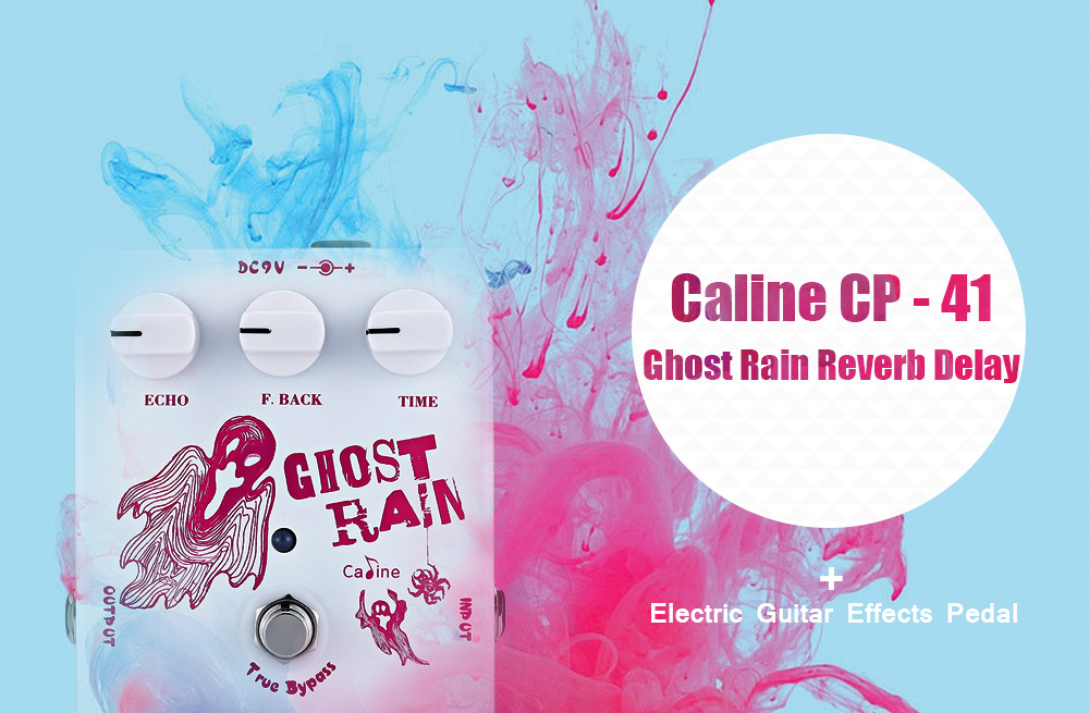 Caline CP - 41 Ghost Rain Reverb Delay Electronic Guitar Effect Pedal