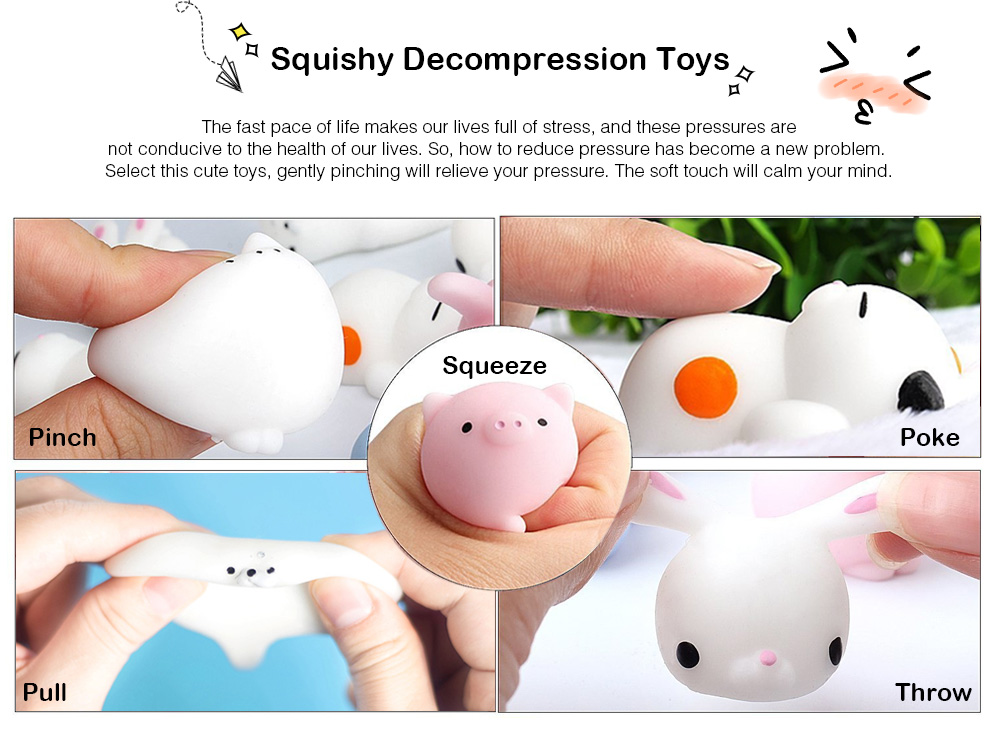 Creative Animals Model Decompression Toys 20pcs