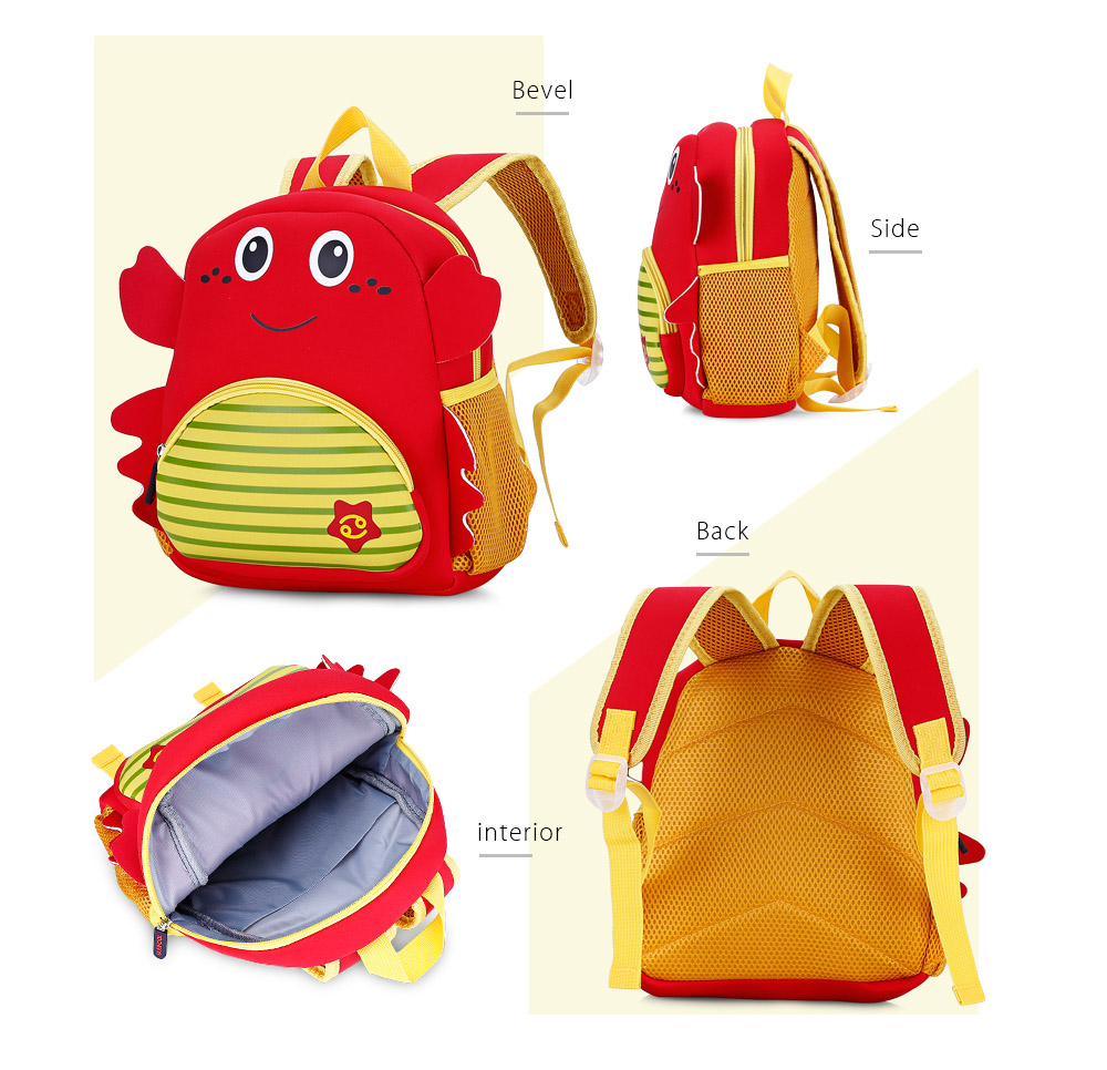 TOCHANG Children Backpack Cartoon Constellation Kids School Bag Cute Kindergarten Bookbag