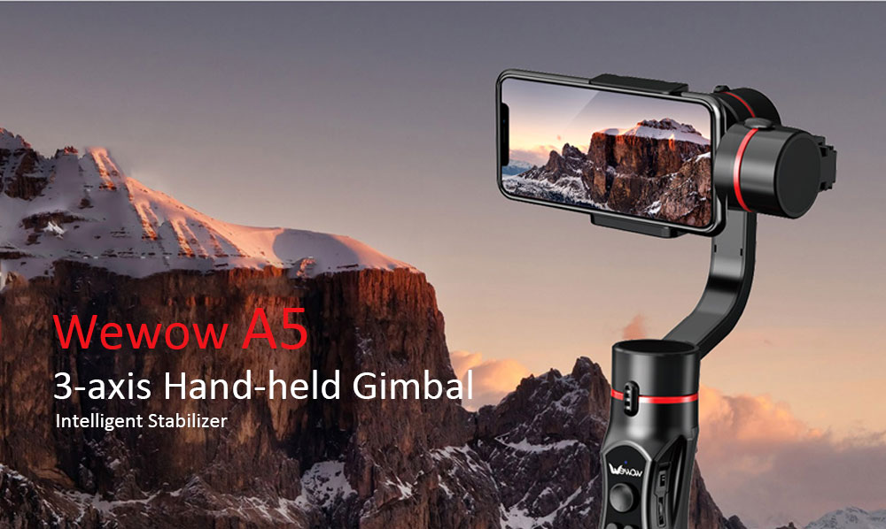 Wewow A5 Three-axis Intelligent Hand-held Gimbal