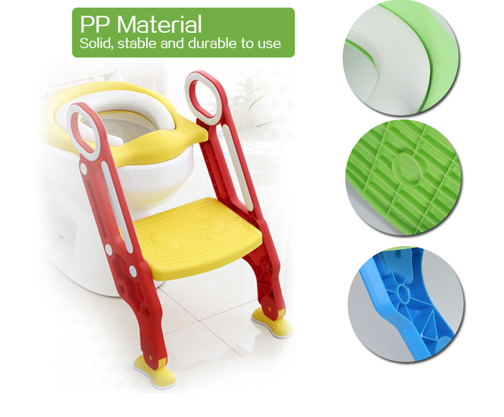 Baby Toilet Seat Folding Children Potty Chair Trainer with Adjustable Ladder Baby Toilet Seat Folding Children Potty Chair Trainer with Adjustable Ladder
