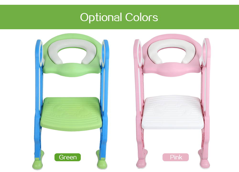 Baby Toilet Seat Folding Children Potty Chair Trainer with Adjustable Ladder Baby Toilet Seat Folding Children Potty Chair Trainer with Adjustable Ladder